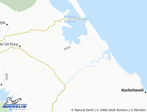 Mapa MICHELIN Pulmoddai Division No 3 - ViaMichelin