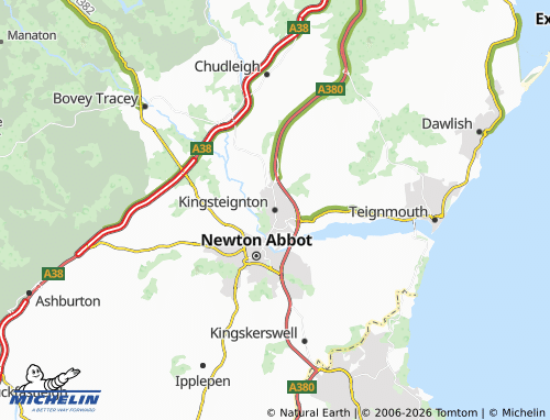 Carte MICHELIN Kingsteignton - ViaMichelin