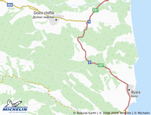 MICHELIN Yunets map - ViaMichelin