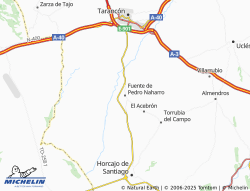 Carte MICHELIN Fuente de Pedro Naharro - ViaMichelin