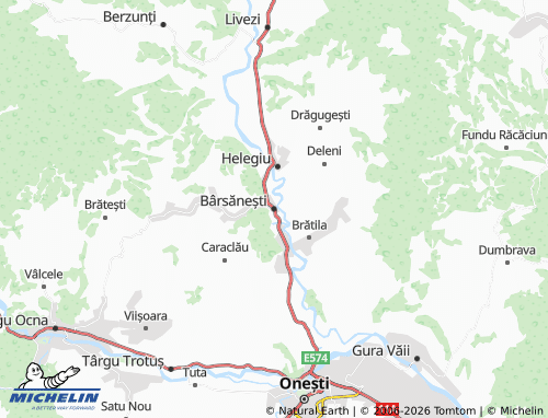 Carte MICHELIN Bârsănești - ViaMichelin