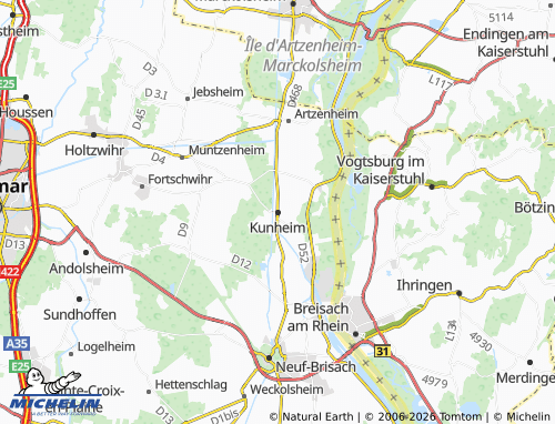 Mapa MICHELIN Kunheim - ViaMichelin