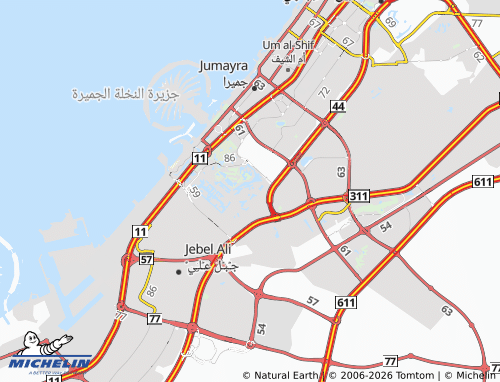 MICHELIN Al Thanyah Fourth map - ViaMichelin