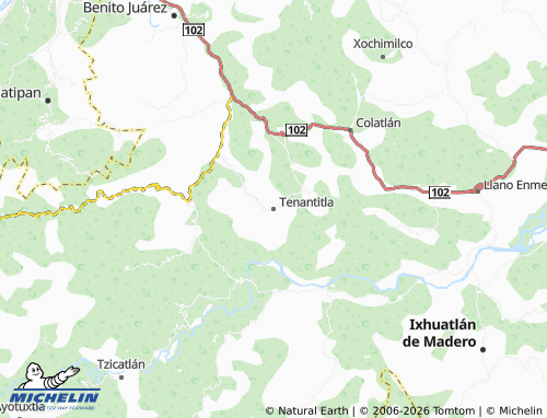 MICHELIN Tenantitla map - ViaMichelin