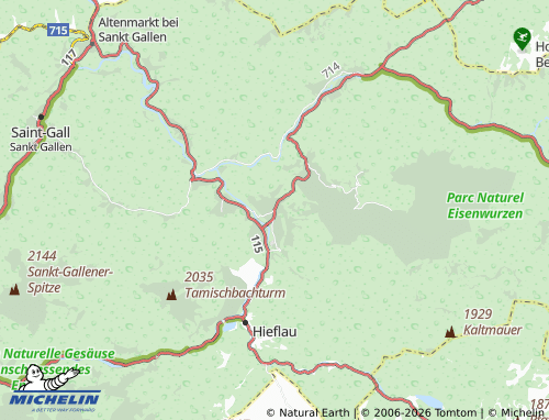 Mappa MICHELIN Mooslandl - ViaMichelin