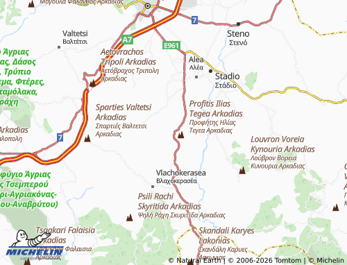 MICHELIN Manthyrea map - ViaMichelin