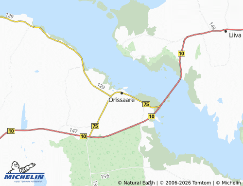 MICHELIN-Landkarte Orissaare - ViaMichelin