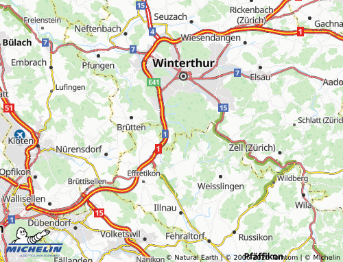MICHELIN-Landkarte Rossberg - ViaMichelin