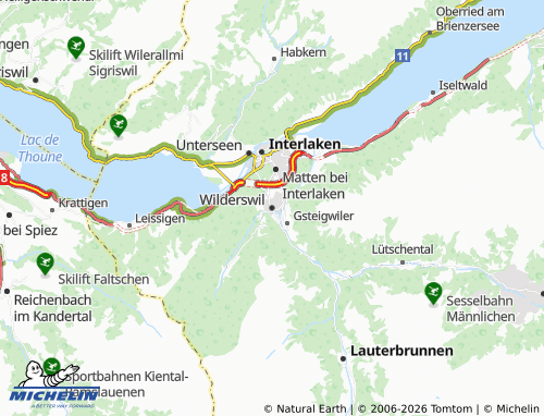 Carte MICHELIN Wilderswil - ViaMichelin