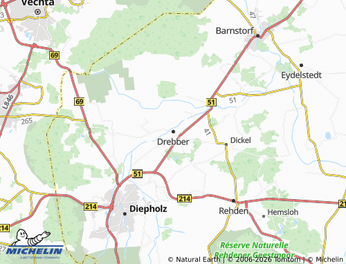 Carte MICHELIN Drebber - ViaMichelin