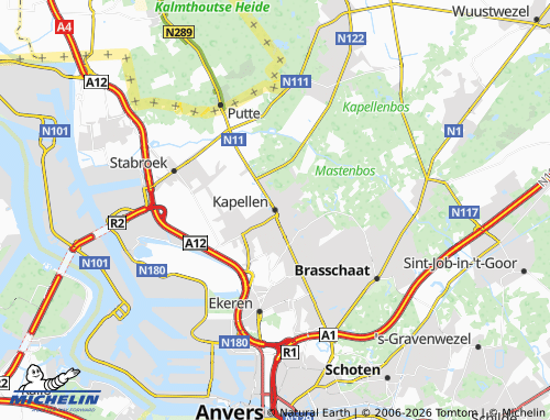 Mappa MICHELIN Kapellen - ViaMichelin