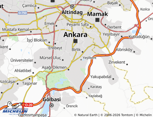 Mappa MICHELIN Sancak - ViaMichelin