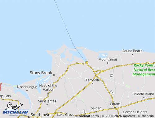 Mapa MICHELIN Poquott - ViaMichelin