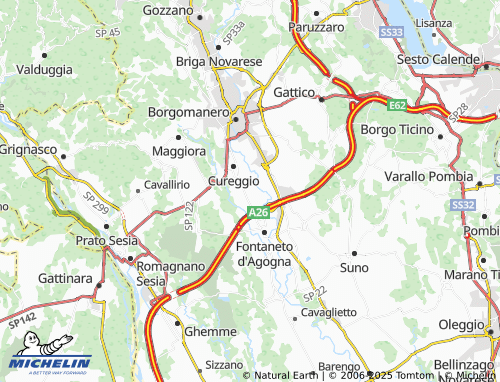 MICHELIN Baraggia map - ViaMichelin