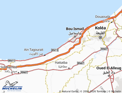 Mappa MICHELIN Bouharoun - ViaMichelin