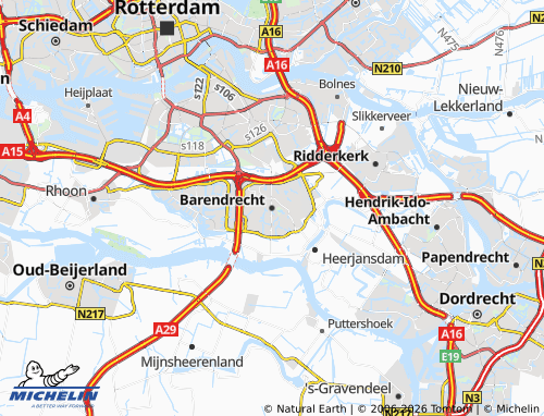 MICHELIN Barendrecht map - ViaMichelin