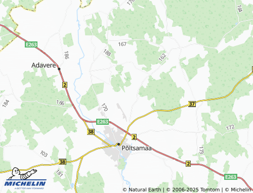 MICHELIN Alastvere map - ViaMichelin