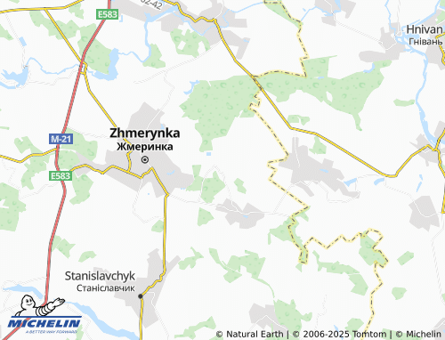 MICHELIN-Landkarte Sidava - ViaMichelin