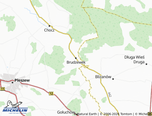 Mapa MICHELIN Brudzewek - ViaMichelin