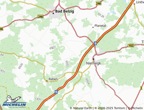 MICHELIN-Landkarte Lühnsdorf - ViaMichelin