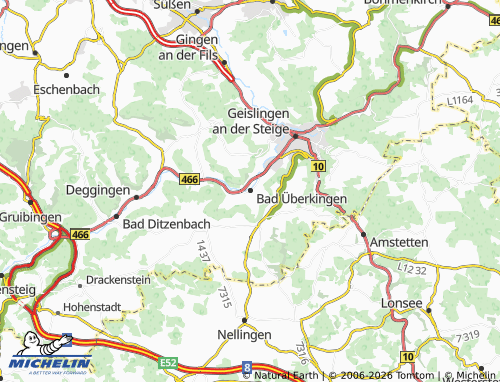 Mapa MICHELIN Bad Überkingen - ViaMichelin