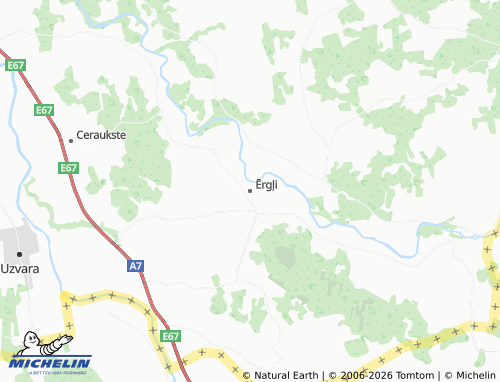 Mapa MICHELIN Ērgļi - ViaMichelin