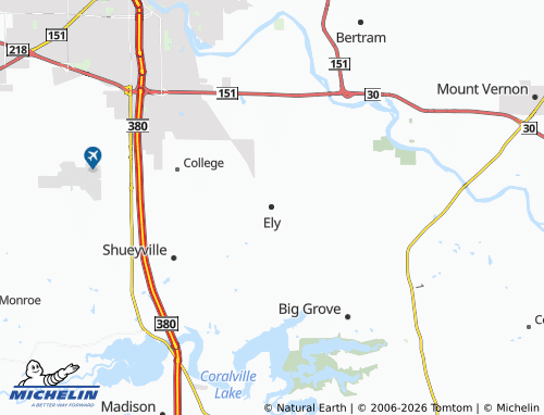 Mapa MICHELIN Ely - ViaMichelin