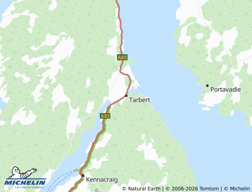 Mappa MICHELIN Tarbert - ViaMichelin