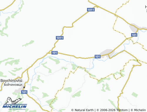 MICHELIN Kobilyak map - ViaMichelin