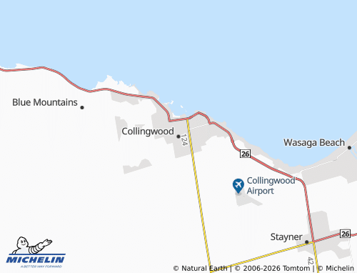 Carte MICHELIN Collingwood - ViaMichelin