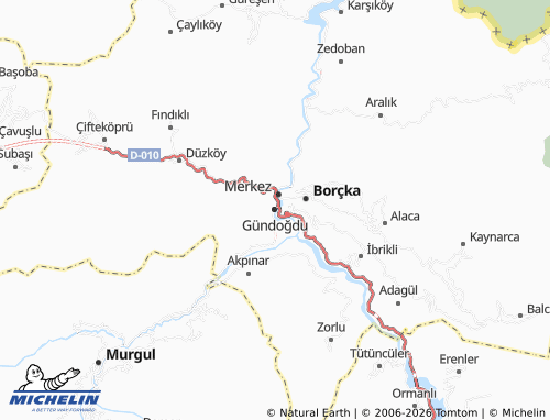 Mappa MICHELIN Gündoğdu - ViaMichelin