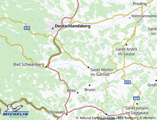 MICHELIN-Landkarte Korbin - ViaMichelin