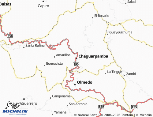 MICHELIN-Landkarte Chaguarpamba - ViaMichelin