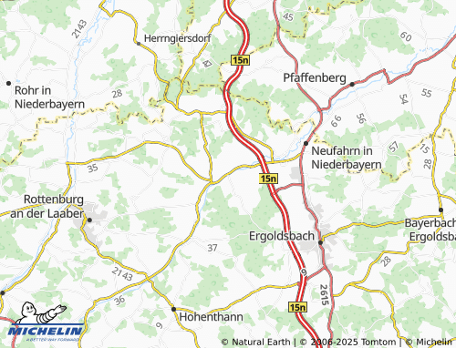 MICHELIN Ettenkofen map - ViaMichelin