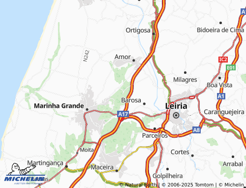 Carte MICHELIN Charneca da Amieira - ViaMichelin
