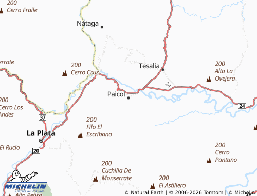 Mapa MICHELIN Paicol - ViaMichelin