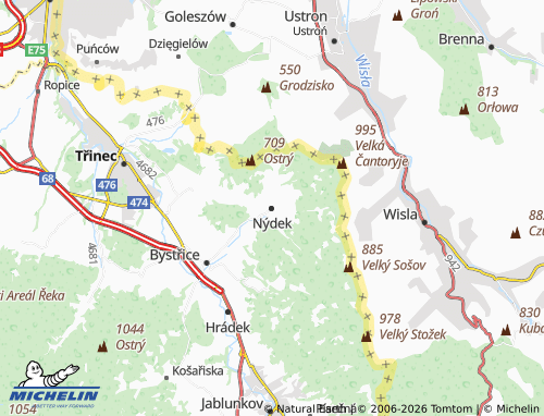 Mappa MICHELIN Nýdek - ViaMichelin