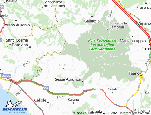 Mapa MICHELIN Corigliano - ViaMichelin