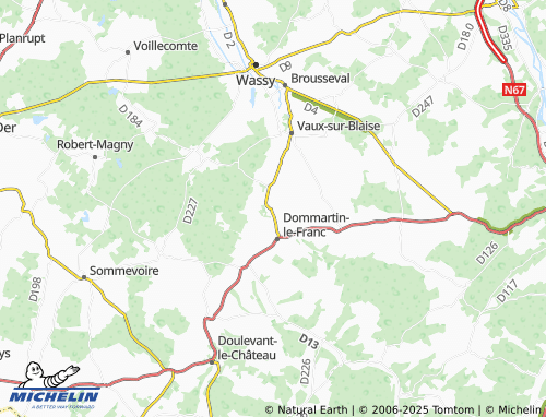 Carte MICHELIN Ville-en-Blaisois - ViaMichelin