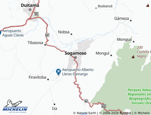 Carte MICHELIN Sogamoso - ViaMichelin