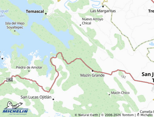 MICHELIN Cerro Tepezcuintle map - ViaMichelin