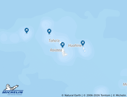 Kaart MICHELIN Îles Sous-le-Vent - ViaMichelin