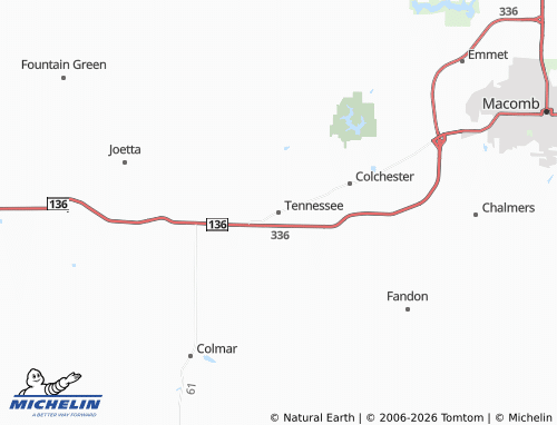 Carte MICHELIN Tennessee - ViaMichelin