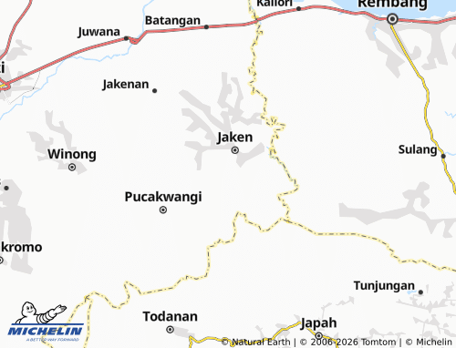 MICHELIN Terteg map - ViaMichelin