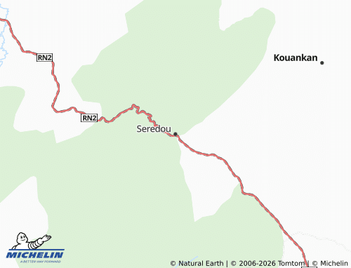 MICHELIN Seredou map - ViaMichelin
