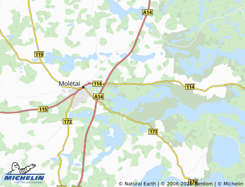 MICHELIN Juodiškės map - ViaMichelin