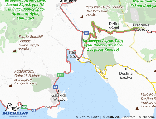 MICHELIN Itea map - ViaMichelin