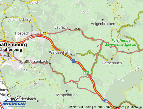 Mapa MICHELIN Waldaschaff - ViaMichelin
