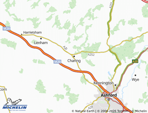 Carte MICHELIN Charing - ViaMichelin
