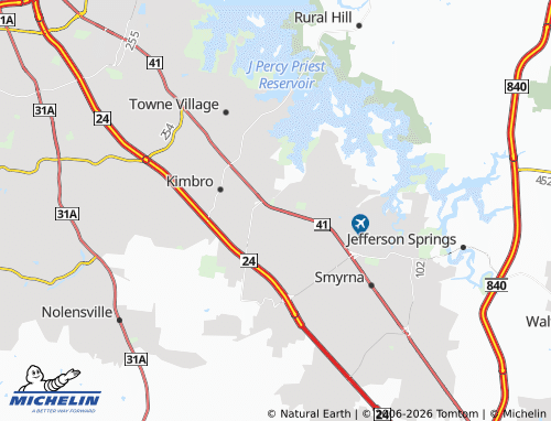 Mapa MICHELIN La Vergne - ViaMichelin
